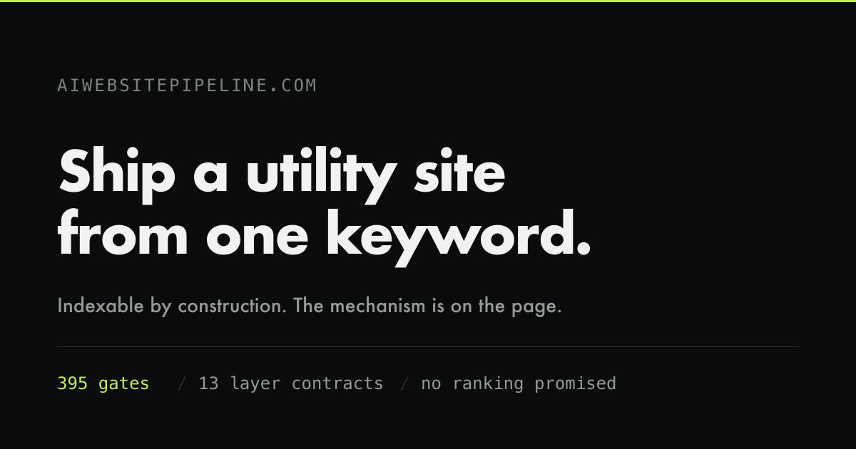 AI Website Pipeline: free robots.txt, canonical and hreflang checkers
